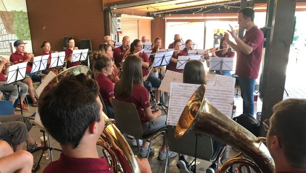 Samstagabend zum Waldfest in Bellheim und Sonntagvormittag beim Musikfest in Leimersheim